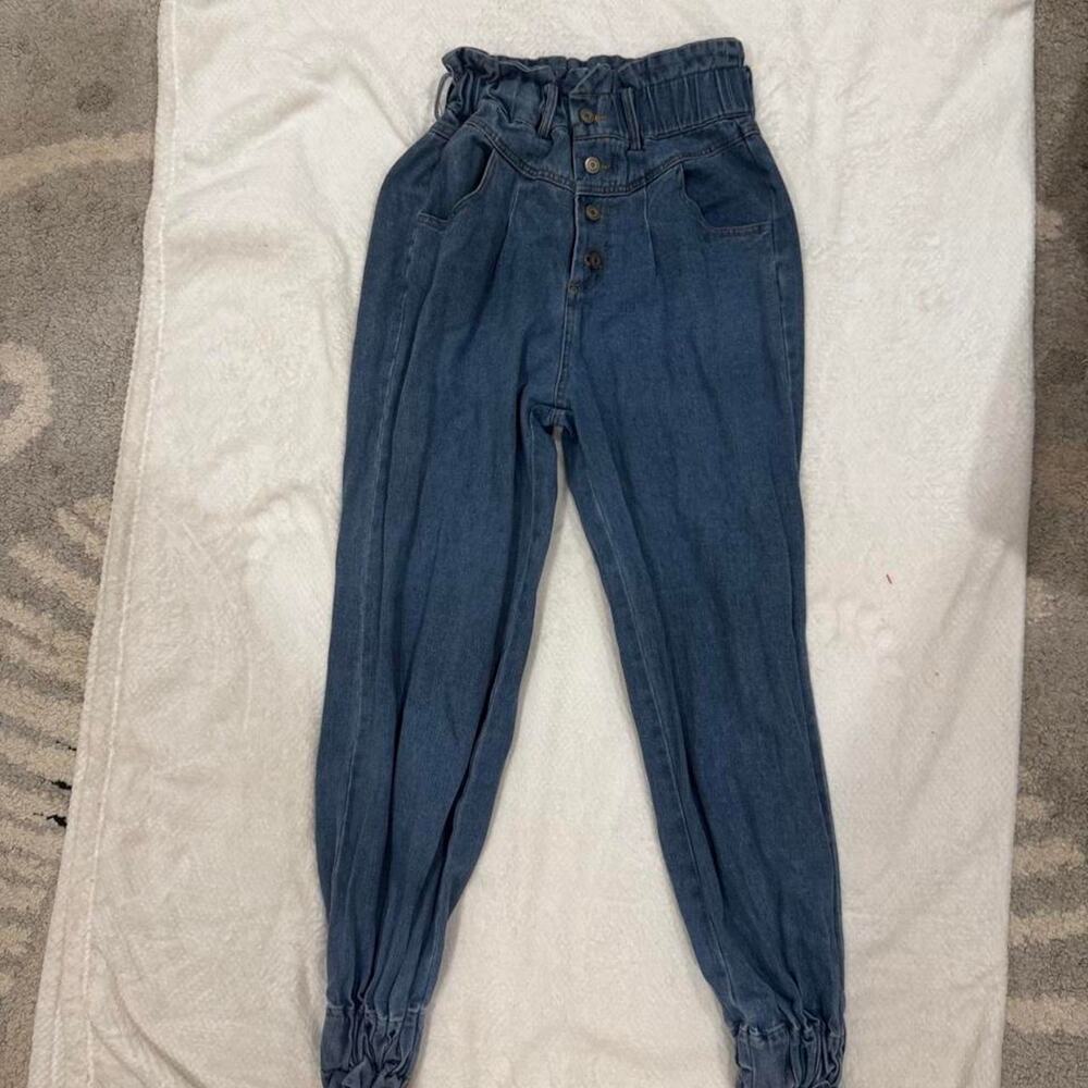 Rehab lai blue denim high waisted